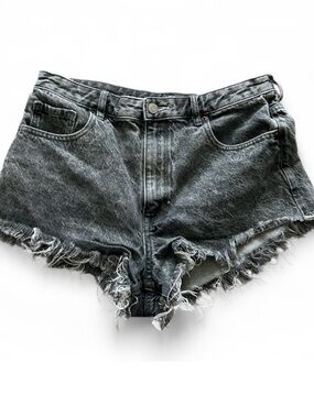 PAC SUN Distressed Black Denim Shorts Size 29
